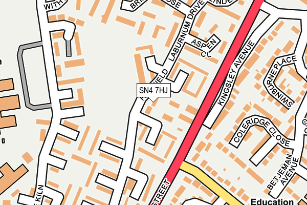 SN4 7HJ map - OS OpenMap – Local (Ordnance Survey)