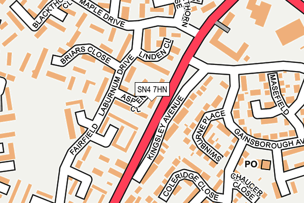 SN4 7HN map - OS OpenMap – Local (Ordnance Survey)