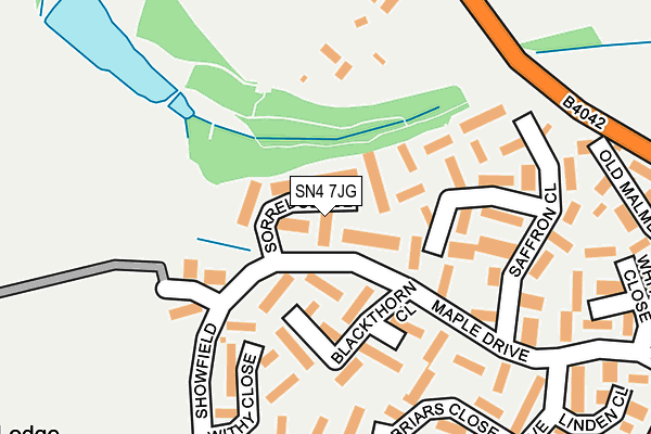 SN4 7JG map - OS OpenMap – Local (Ordnance Survey)