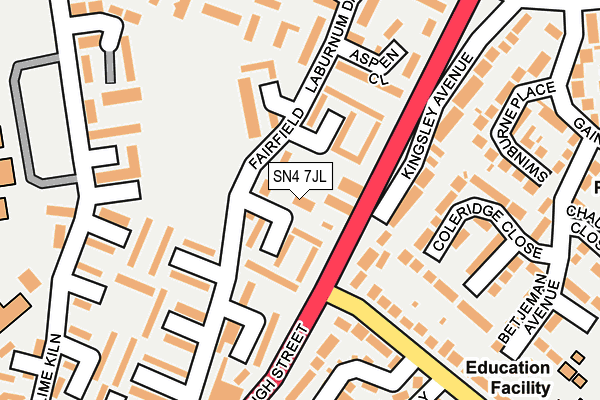 SN4 7JL map - OS OpenMap – Local (Ordnance Survey)