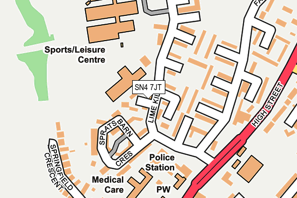 SN4 7JT map - OS OpenMap – Local (Ordnance Survey)