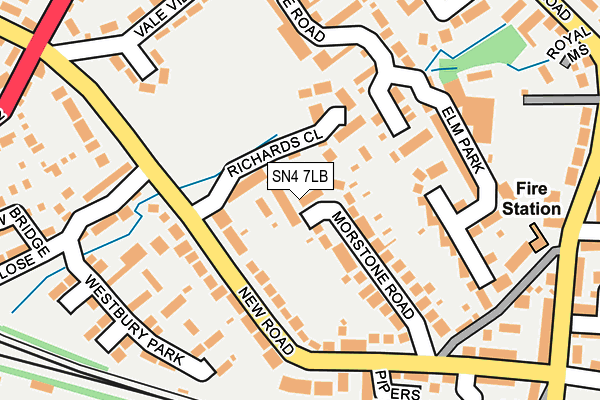 SN4 7LB map - OS OpenMap – Local (Ordnance Survey)