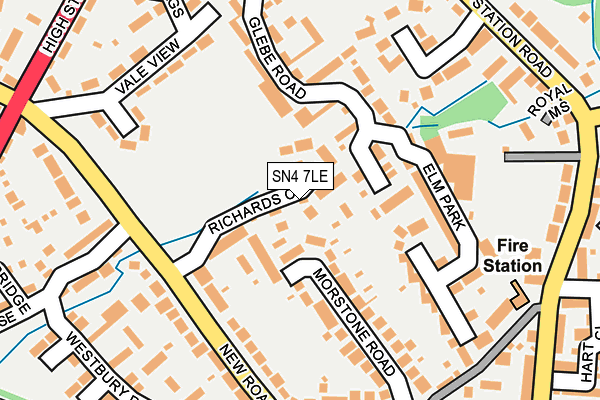 SN4 7LE map - OS OpenMap – Local (Ordnance Survey)