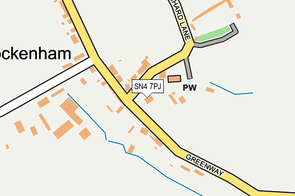 SN4 7PJ map - OS OpenMap – Local (Ordnance Survey)
