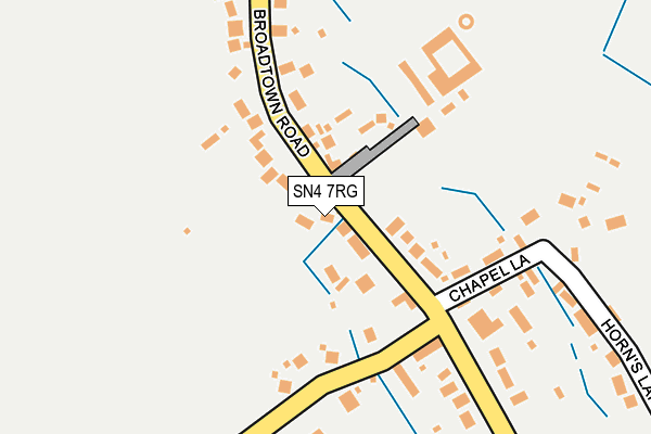 SN4 7RG map - OS OpenMap – Local (Ordnance Survey)