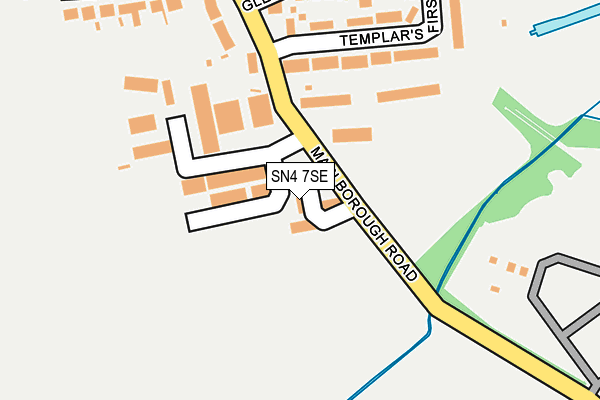 SN4 7SE map - OS OpenMap – Local (Ordnance Survey)