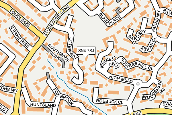 SN4 7SJ map - OS OpenMap – Local (Ordnance Survey)
