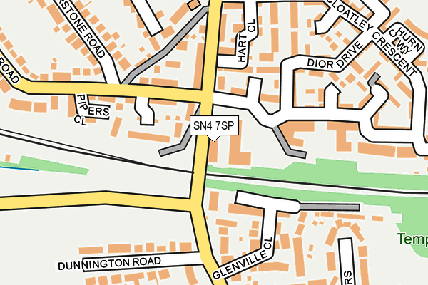 SN4 7SP map - OS OpenMap – Local (Ordnance Survey)
