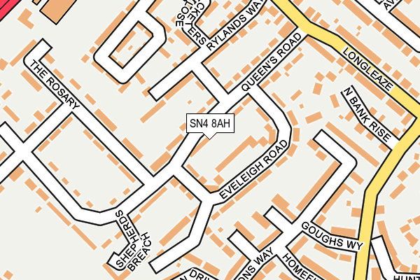 SN4 8AH map - OS OpenMap – Local (Ordnance Survey)