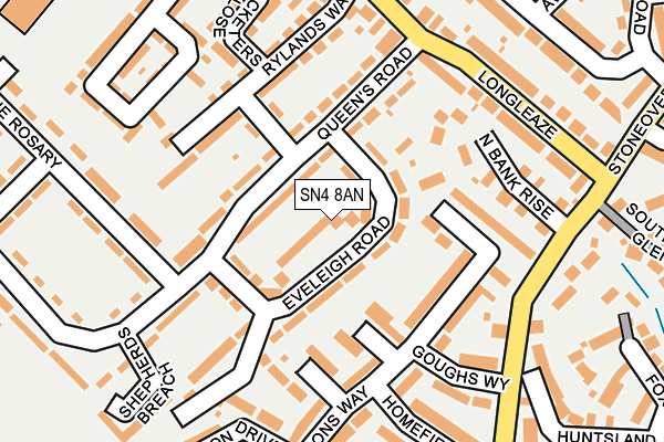 SN4 8AN map - OS OpenMap – Local (Ordnance Survey)