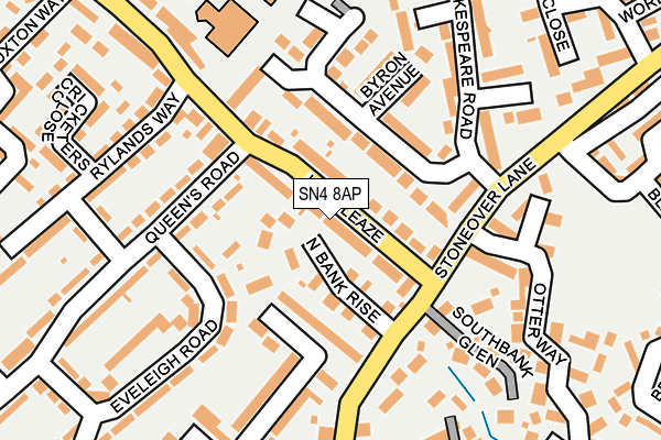 SN4 8AP map - OS OpenMap – Local (Ordnance Survey)