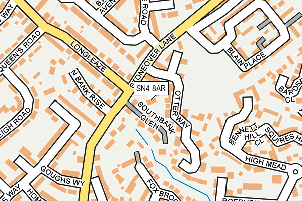 SN4 8AR map - OS OpenMap – Local (Ordnance Survey)