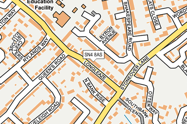 SN4 8AS map - OS OpenMap – Local (Ordnance Survey)