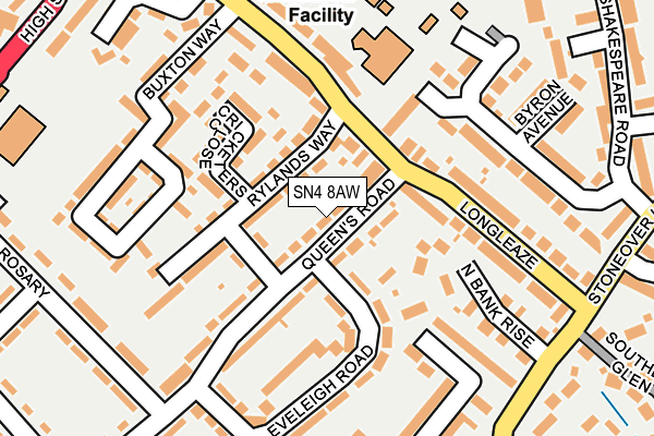 SN4 8AW map - OS OpenMap – Local (Ordnance Survey)