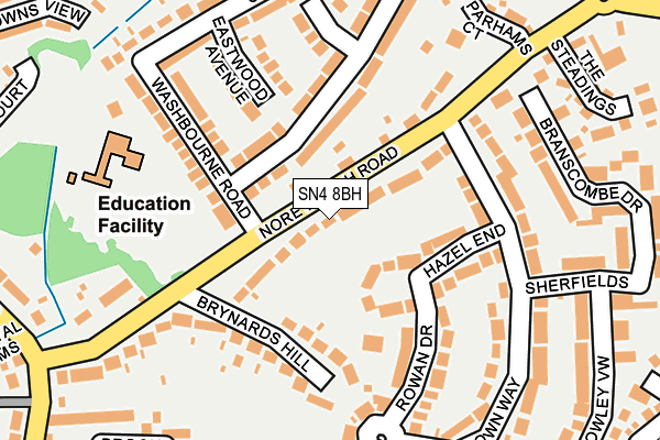 SN4 8BH map - OS OpenMap – Local (Ordnance Survey)