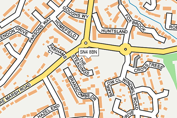 SN4 8BN map - OS OpenMap – Local (Ordnance Survey)
