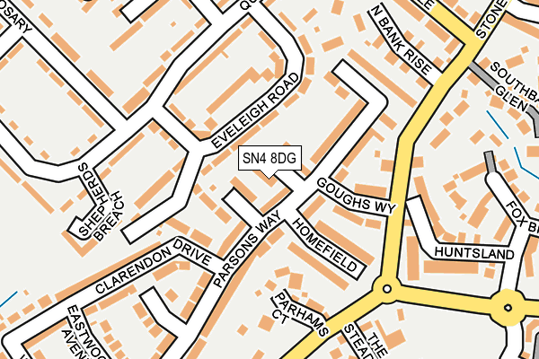 SN4 8DG map - OS OpenMap – Local (Ordnance Survey)