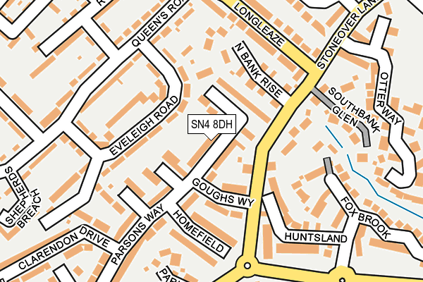 SN4 8DH map - OS OpenMap – Local (Ordnance Survey)