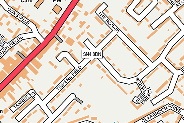 SN4 8DN map - OS OpenMap – Local (Ordnance Survey)