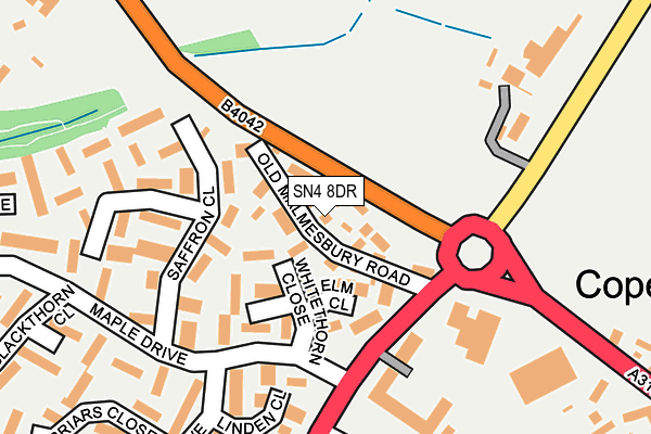 SN4 8DR map - OS OpenMap – Local (Ordnance Survey)