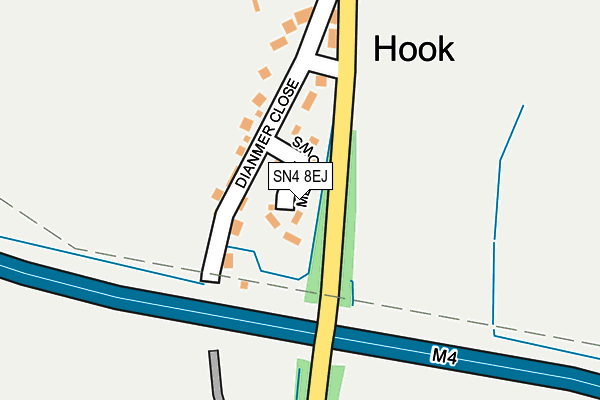 SN4 8EJ map - OS OpenMap – Local (Ordnance Survey)