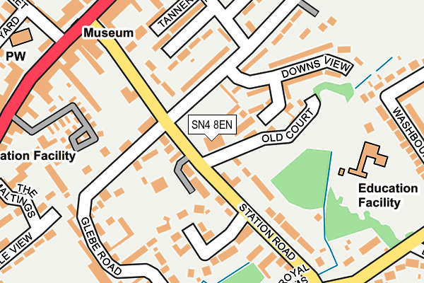 SN4 8EN map - OS OpenMap – Local (Ordnance Survey)