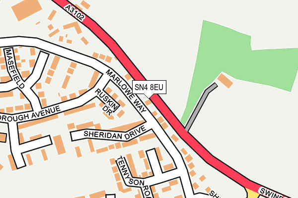 SN4 8EU map - OS OpenMap – Local (Ordnance Survey)