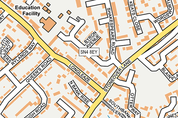 SN4 8EY map - OS OpenMap – Local (Ordnance Survey)