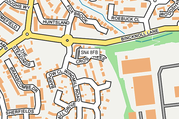 SN4 8FB map - OS OpenMap – Local (Ordnance Survey)