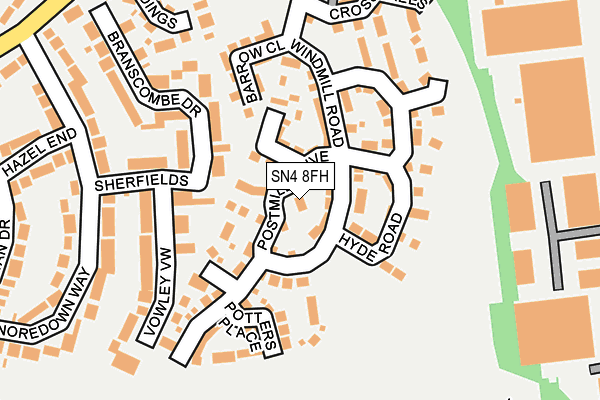 SN4 8FH map - OS OpenMap – Local (Ordnance Survey)