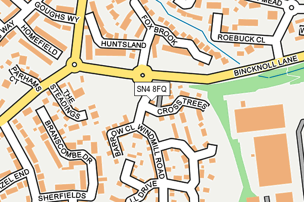 SN4 8FQ map - OS OpenMap – Local (Ordnance Survey)