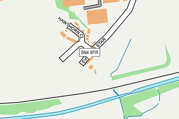 SN4 8FR map - OS OpenMap – Local (Ordnance Survey)