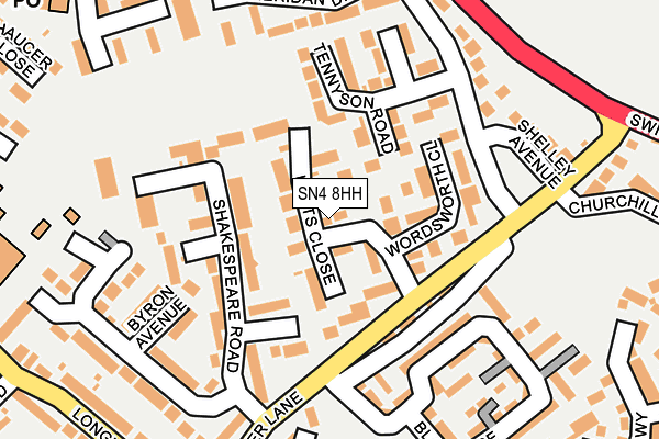 SN4 8HH map - OS OpenMap – Local (Ordnance Survey)