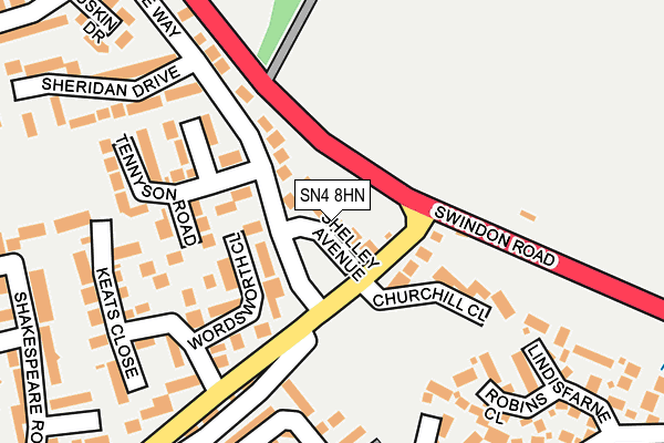 SN4 8HN map - OS OpenMap – Local (Ordnance Survey)
