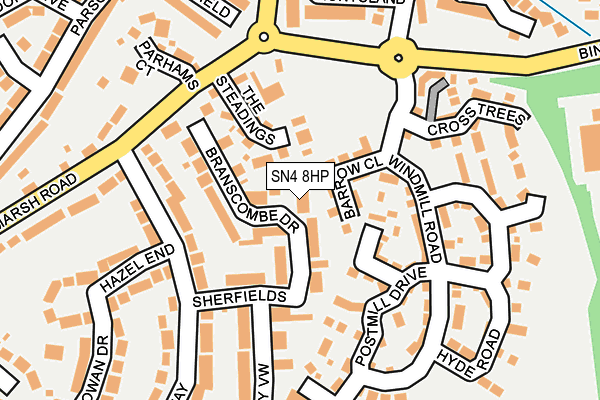 SN4 8HP map - OS OpenMap – Local (Ordnance Survey)