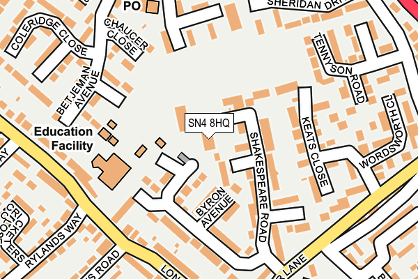 SN4 8HQ map - OS OpenMap – Local (Ordnance Survey)