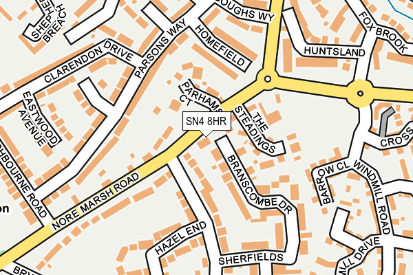 SN4 8HR map - OS OpenMap – Local (Ordnance Survey)