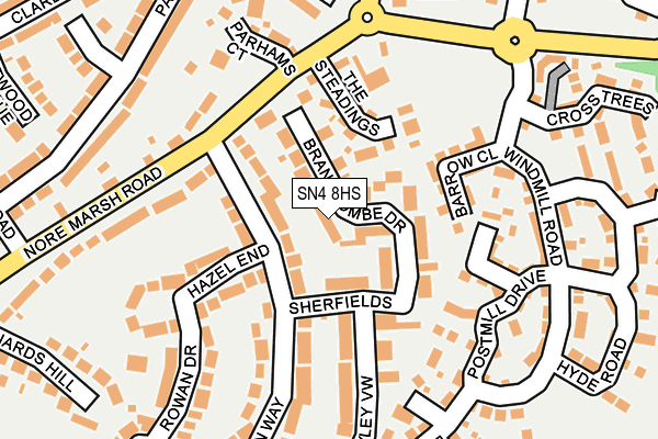 SN4 8HS map - OS OpenMap – Local (Ordnance Survey)