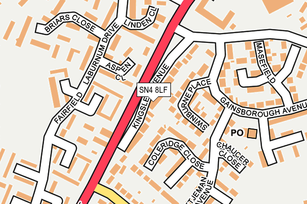 SN4 8LF map - OS OpenMap – Local (Ordnance Survey)