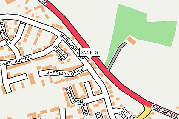 SN4 8LG map - OS OpenMap – Local (Ordnance Survey)