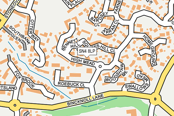 SN4 8LP map - OS OpenMap – Local (Ordnance Survey)