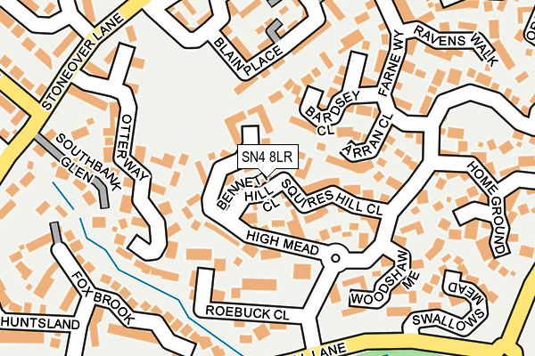 SN4 8LR map - OS OpenMap – Local (Ordnance Survey)
