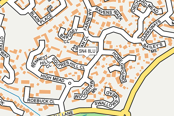 SN4 8LU map - OS OpenMap – Local (Ordnance Survey)