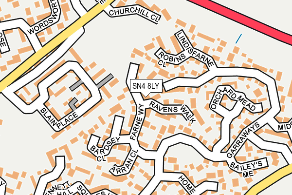 SN4 8LY map - OS OpenMap – Local (Ordnance Survey)