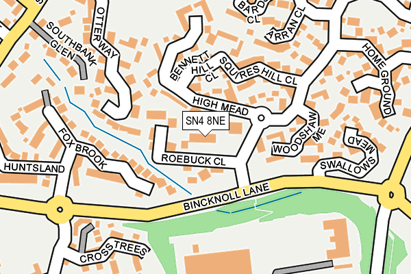 SN4 8NE map - OS OpenMap – Local (Ordnance Survey)