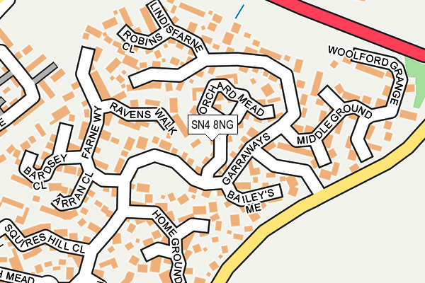 SN4 8NG map - OS OpenMap – Local (Ordnance Survey)