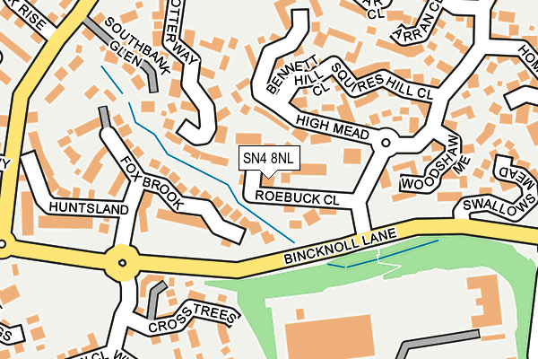 SN4 8NL map - OS OpenMap – Local (Ordnance Survey)