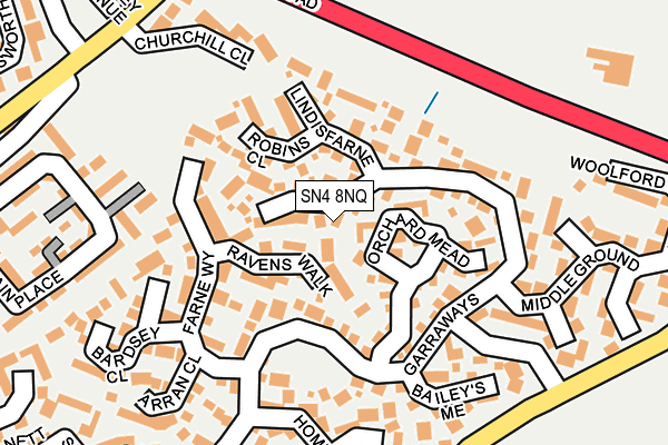 SN4 8NQ map - OS OpenMap – Local (Ordnance Survey)