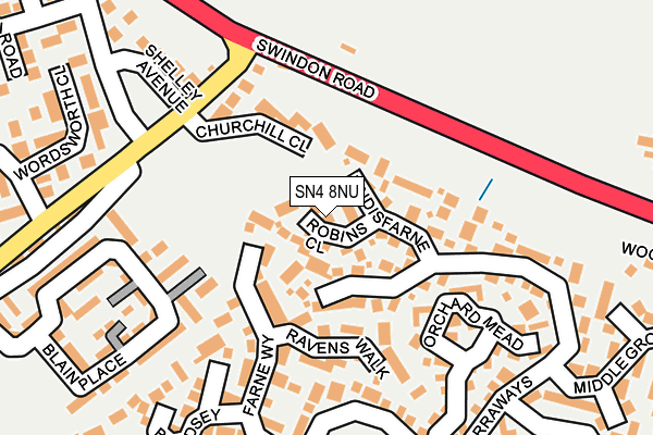 SN4 8NU map - OS OpenMap – Local (Ordnance Survey)