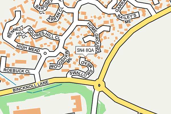 SN4 8QA map - OS OpenMap – Local (Ordnance Survey)